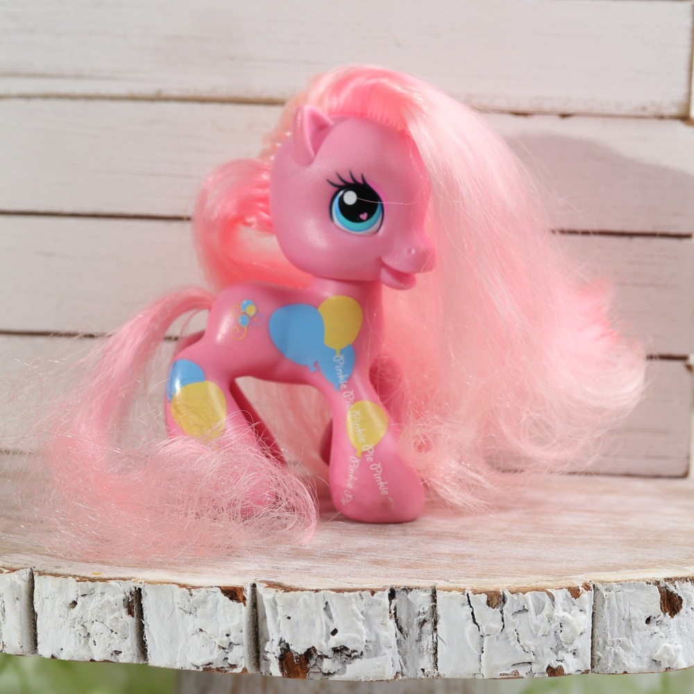 My Little Pony G3.5 Pinkie Pie Pink Pearlescent Balloon Cutie Mark Figure